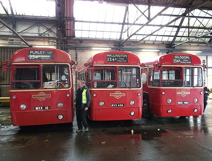 RF368, RF429, RF486 in South Croydon Garage