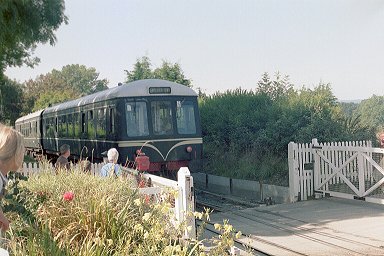 dmu leaves Tenterden Stn