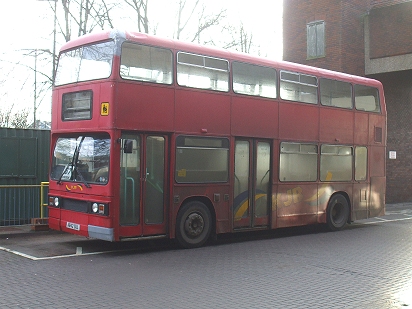 T842 at Lincoln Bus Stn, 27th November 2008.