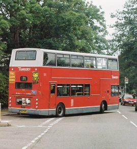 TA339 leaves Chessington World of Adventures on 71 to Kingston