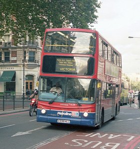 TAL 120 on 16 to Cricklewood, arriving at Victoria