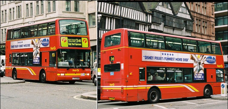 TN33124 heads for Angel Road Superstore, October 2007