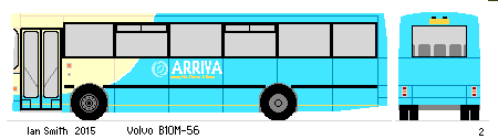 Volvo B10M-56 Derwent sketch