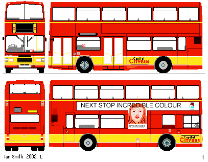 Alexander RH 2-door drawing, red