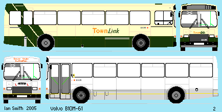 Volvo B10M-61 drawing