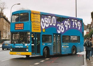 NV132, New Cross garage, January 2005