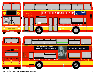 Palatine I 2-door drawing, red