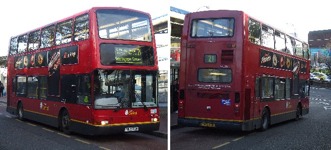 PVL213 at the Lewisham Bus , November 2009.