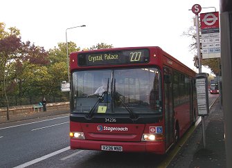 34236 on 227 at Crystal Palace