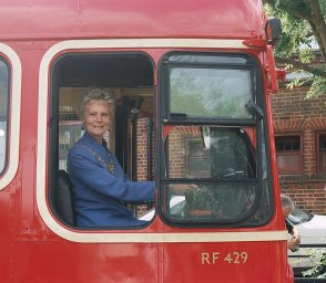 The Mayor in the driving seat