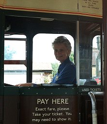 The Mayor in the cab of RF383