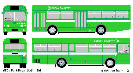 drawing of London Country SM 