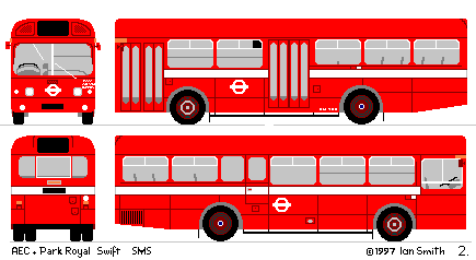 drawing of London Transport SMS 