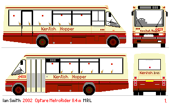 Optare MRL drawing: Kentish Bus