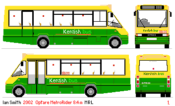 Optare MRL drawing: Kentish Bus