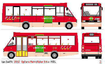 Optare MRL drawing: Limebourne