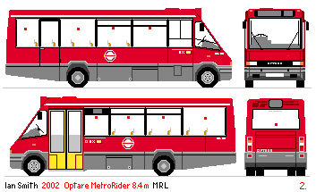 Optare MRL drawing: late version