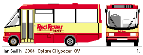 Red Rover Optare drawing