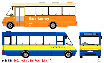 SR drawing: East Surrey / Metrobus